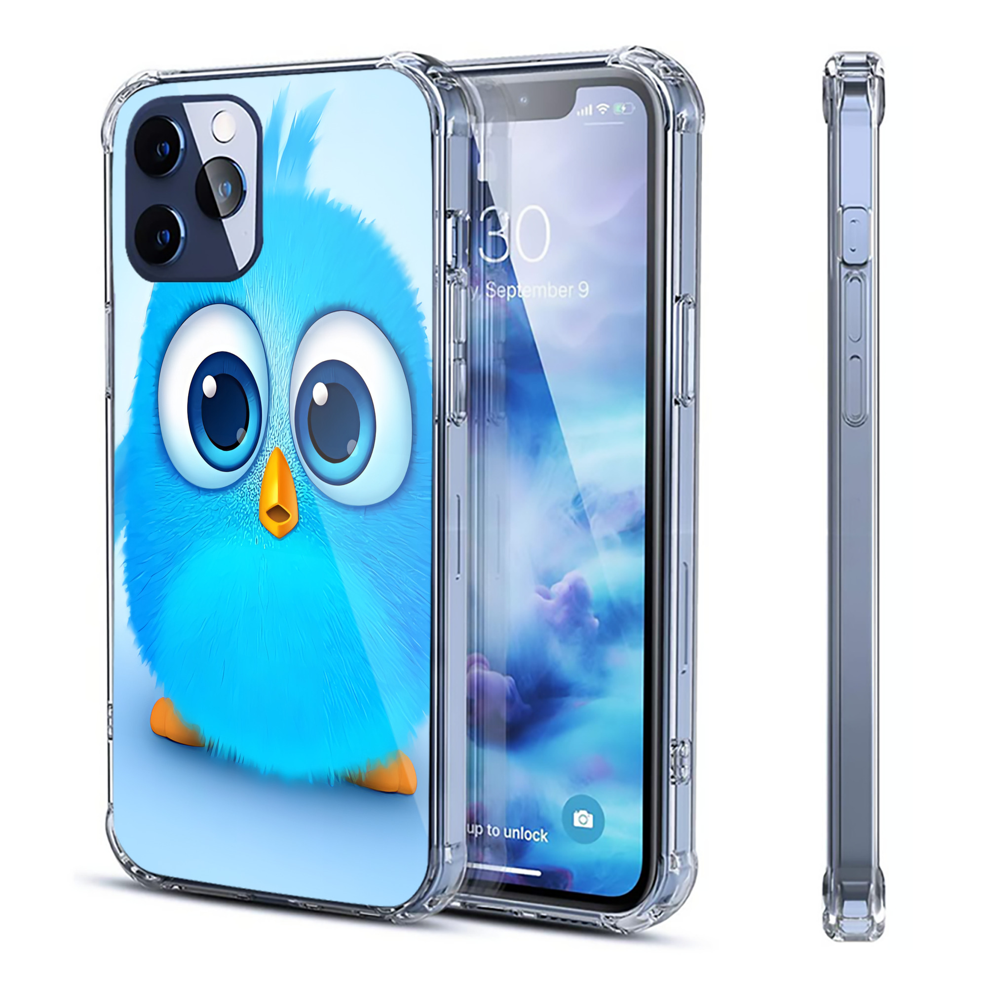 （画像用） Angry Birds アングリーバード 【iPhone 12シリーズ対応】透明スマホケース（クリアソフトケース）